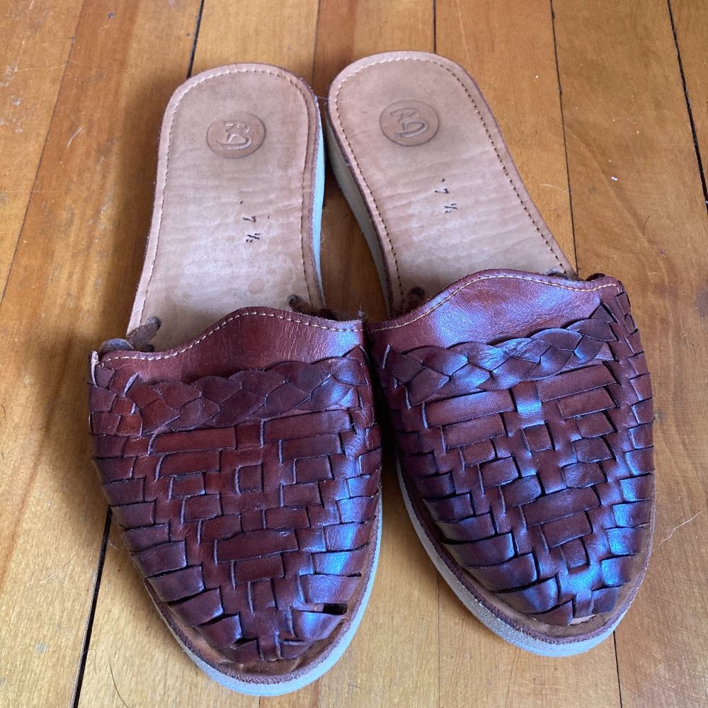 Handmade Leather Slides